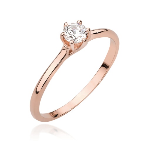 Bague W0499 Diamant 0,20ct Or rose