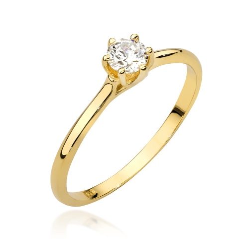 Bague W0499 Diamant 0,20ct Or jaune
