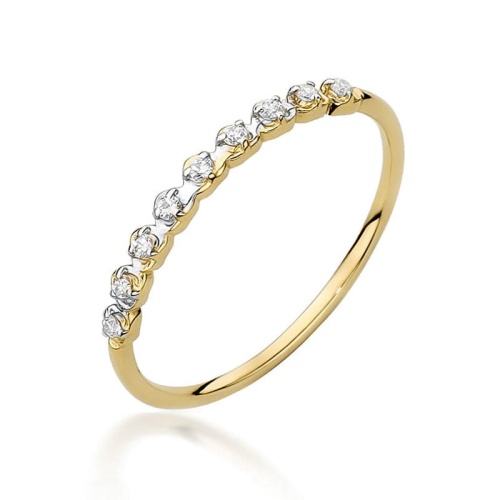 Bague W0504 avec diamants Or jaune