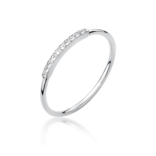 Ring W0509 mit Diamanten Weißgold