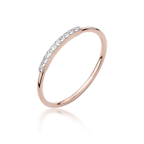 Bague W0509 avec diamants Or rose