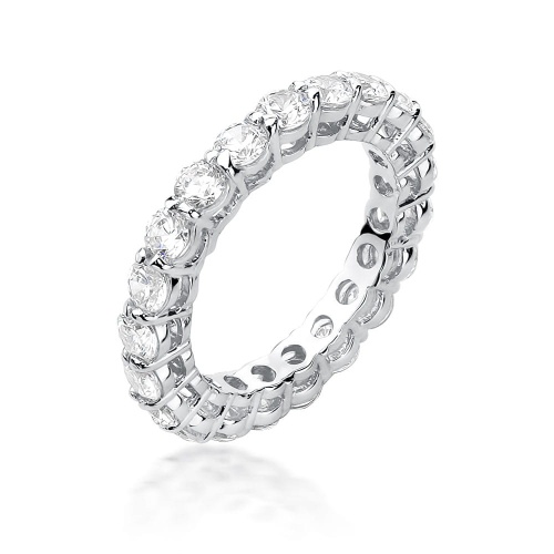 Ring W0519 mit Diamanten Weißgold