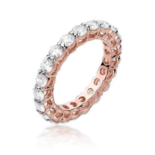 Bague W0519 avec diamants Or rose