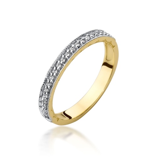 Bague W0521 avec diamants Or jaune