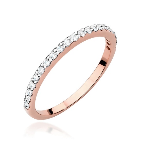 Bague W0531 avec diamants Or rose