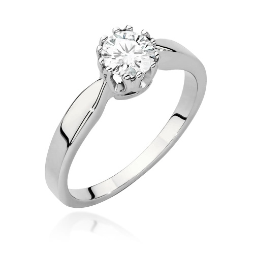Gyűrű W0541 Gyémánt 0,50ct Fehér arany
