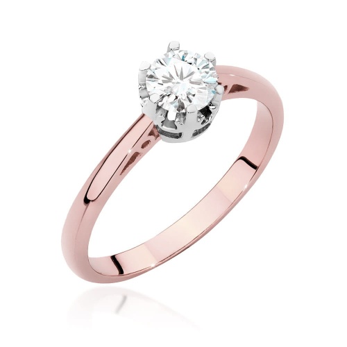 Bague W0542 Diamant 0,50ct Or rose