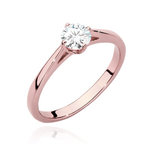 Bague W0543 Diamant 0,40ct Or rose