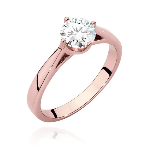 Bague W0543 Diamant 0,70ct Or rose