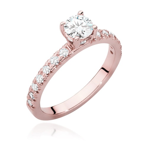 Bague W0546 Diamant 0,50ct Or rose