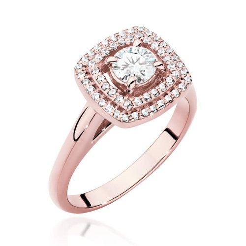Bague W0548 Diamant 0,40ct Or rose
