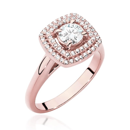 Bague W0548 Diamant 0,50ct Or rose