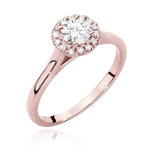 Bague W0550 Diamant 0,40ct Or rose