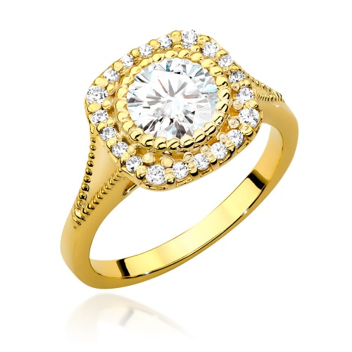 Prsten W0552 Diamant 0,70ct Žluté zlato