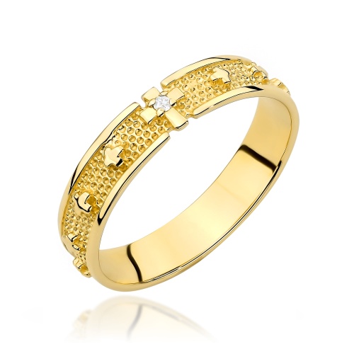 Bague W0580 Diamant 0,0086ct Or jaune