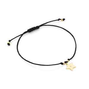 Bransoletka B0011 z diamentami żółte złoto