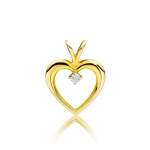 Zawieszka Z0009 Diament 0,04ct żółte złoto