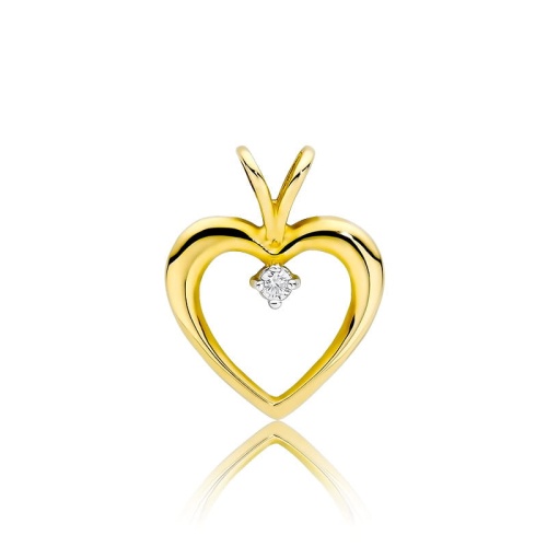Zawieszka Z0009 Diament 0,04ct żółte złoto