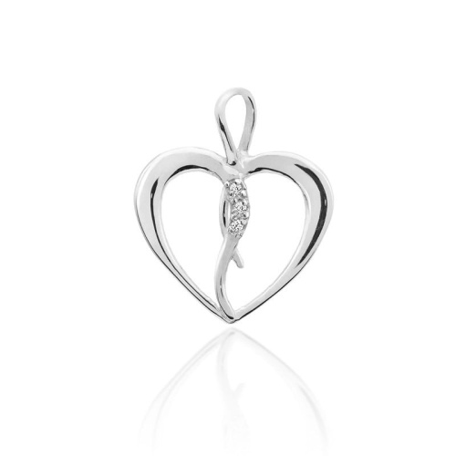 Pendentif Z0010 avec diamants Or blanc