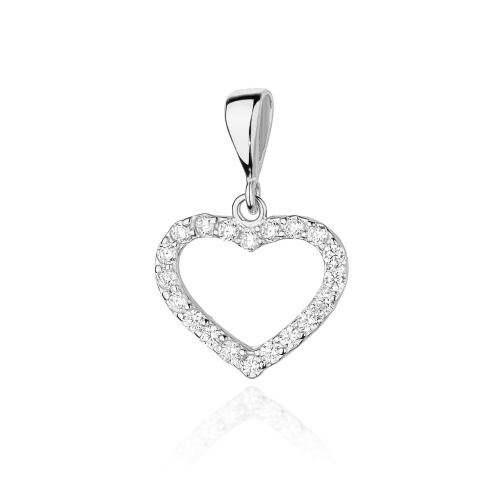 Prívesok Z0019 s diamantm bielé zlato