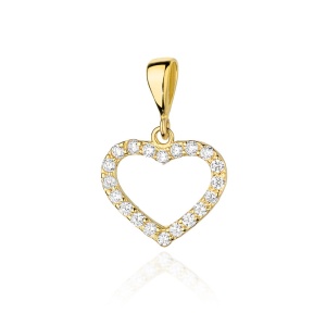 Zawieszka Z0019 z diamentami żółte złoto