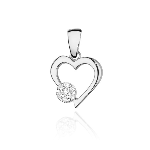 Prívesok Z0021 Diamant 0,0145ct bielé zlato