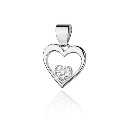 Pendentif Z0022 avec diamants Or blanc