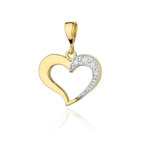 Zawieszka Z0023 z diamentami żółte złoto