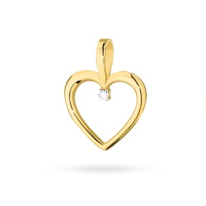 Zawieszka Z0028 Diament 0,005ct żółte złoto