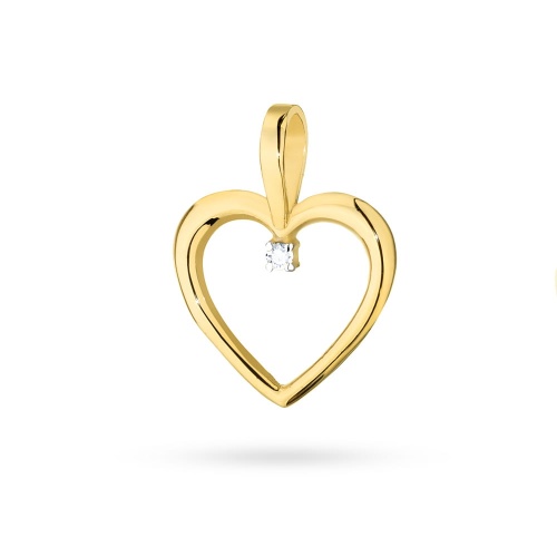Zawieszka Z0028 Diament 0,005ct żółte złoto