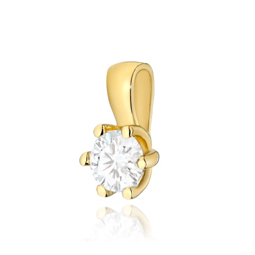 Přívěsek Z0222 Diamant 0,30ct Žluté zlato