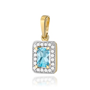 Zawieszka Z0422 Topaz Swiss 0,65ct żółte złoto