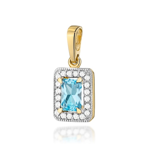 Pendentif Z0422 Topaze  Swiss 0,65ct Or jaune