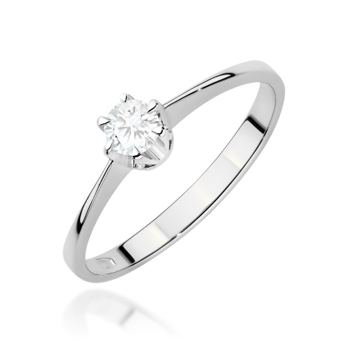 Inel W0220 Diamant de laborator 0,20ct AUR ALB