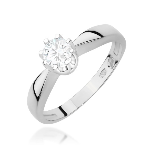 Inel W0228 Diamant de laborator 0,30ct AUR ALB