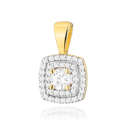 Pendentif Z0506 avec diamants Or jaune