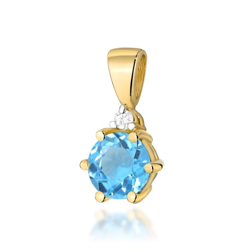 Pendentif Z0076 Topaze  Swiss 0,50ct Or jaune
