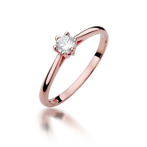 Bague W0365 Diamant 0,15ct Or rose
