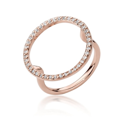 Bague W0510 avec diamants Or rose