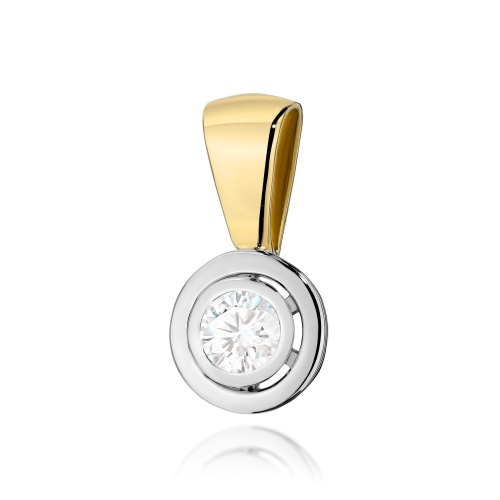 Pendentif Z0294 Diamant 0,20ct Or jaune