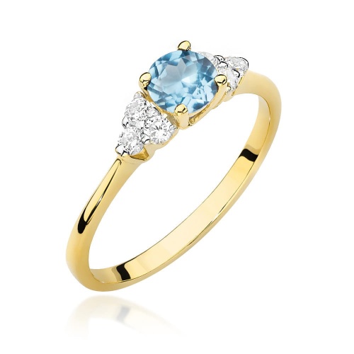 Bague W0451 Topaze  Swiss 0,50ct Or jaune