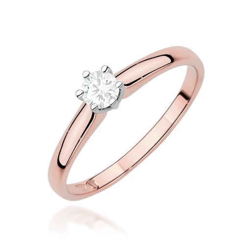 Inel W0317 Diamant de laborator 0,20ct AUR ROZ