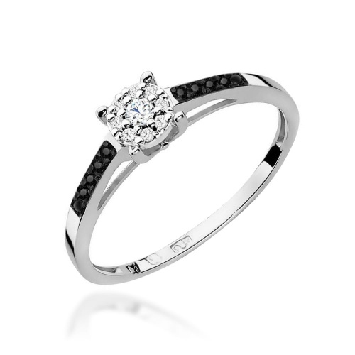 Bague W0055 Diamant 0,04ct Or blanc