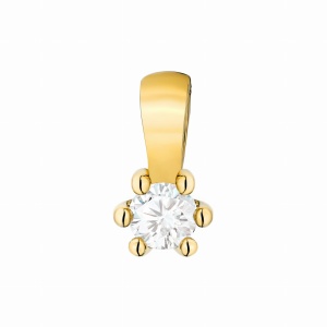 Zawieszka Z0222 Diament Laboratoryjny 0,10ct żółte złoto