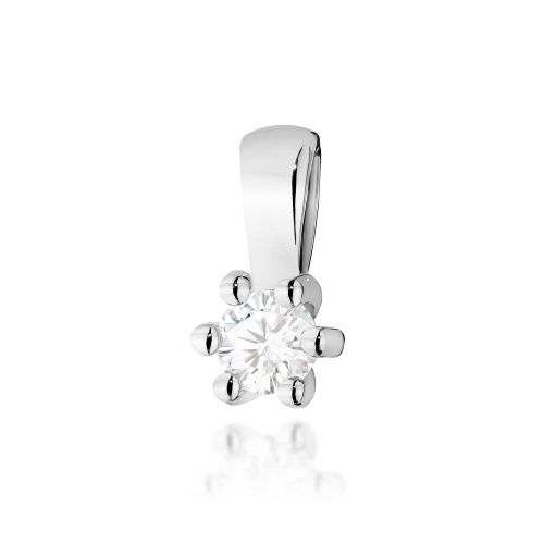 Pendentif Z0222 Diamant 0,10ct Or blanc