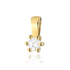 Zawieszka Z0222 Diament 0,10ct żółte złoto