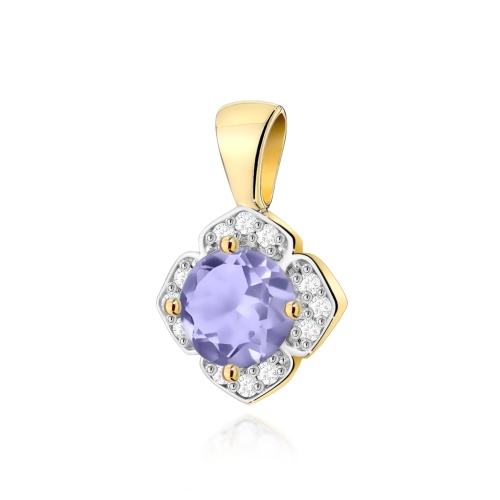 Pendentif Z0571 Tanzanite 0,50ct Or jaune