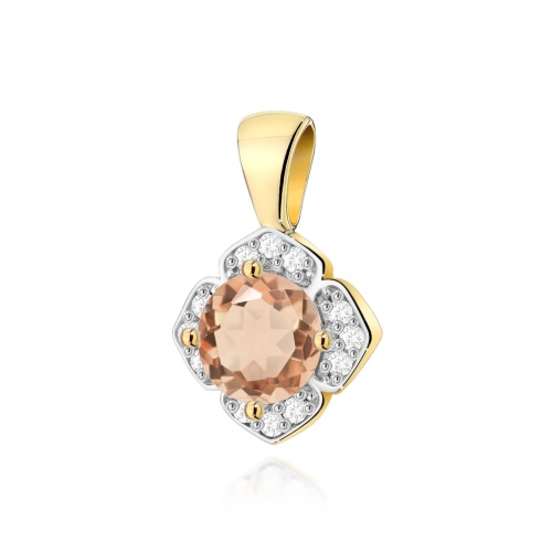 Pendentif Z0571 Morganite 0,40ct Or jaune