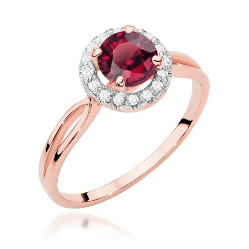 Bague W0538 Rubis 1,20ct Or rose