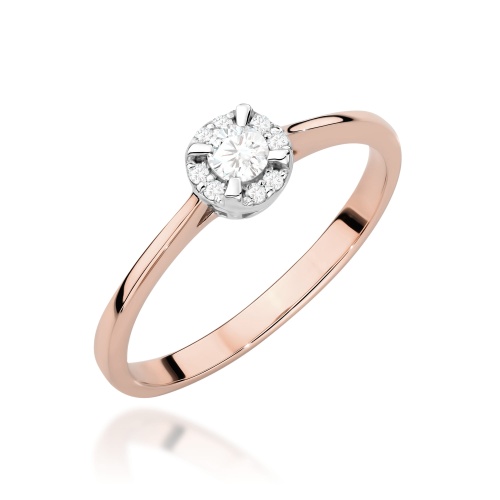 Bague W0560 avec diamants Or rose